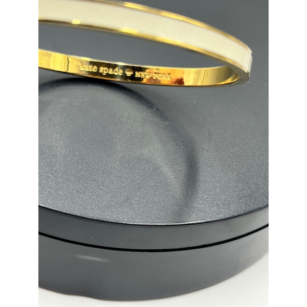 Kate Spade NY Tickle the Ivories Ivory
Enamel 12k gold-plate Bangle Bracelet - Picture 7 of 12